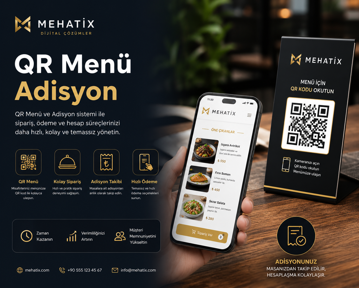 Konya QR menü ve QR adisyon sistemi tanıtımı